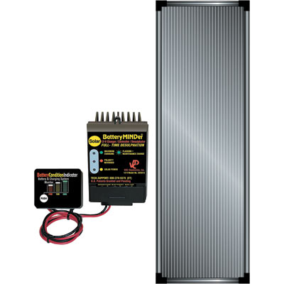 VDC Electronics BatteryMINDer 12 Volt Solar Charging System with 5 Watt Panel and Desulfator, Model#